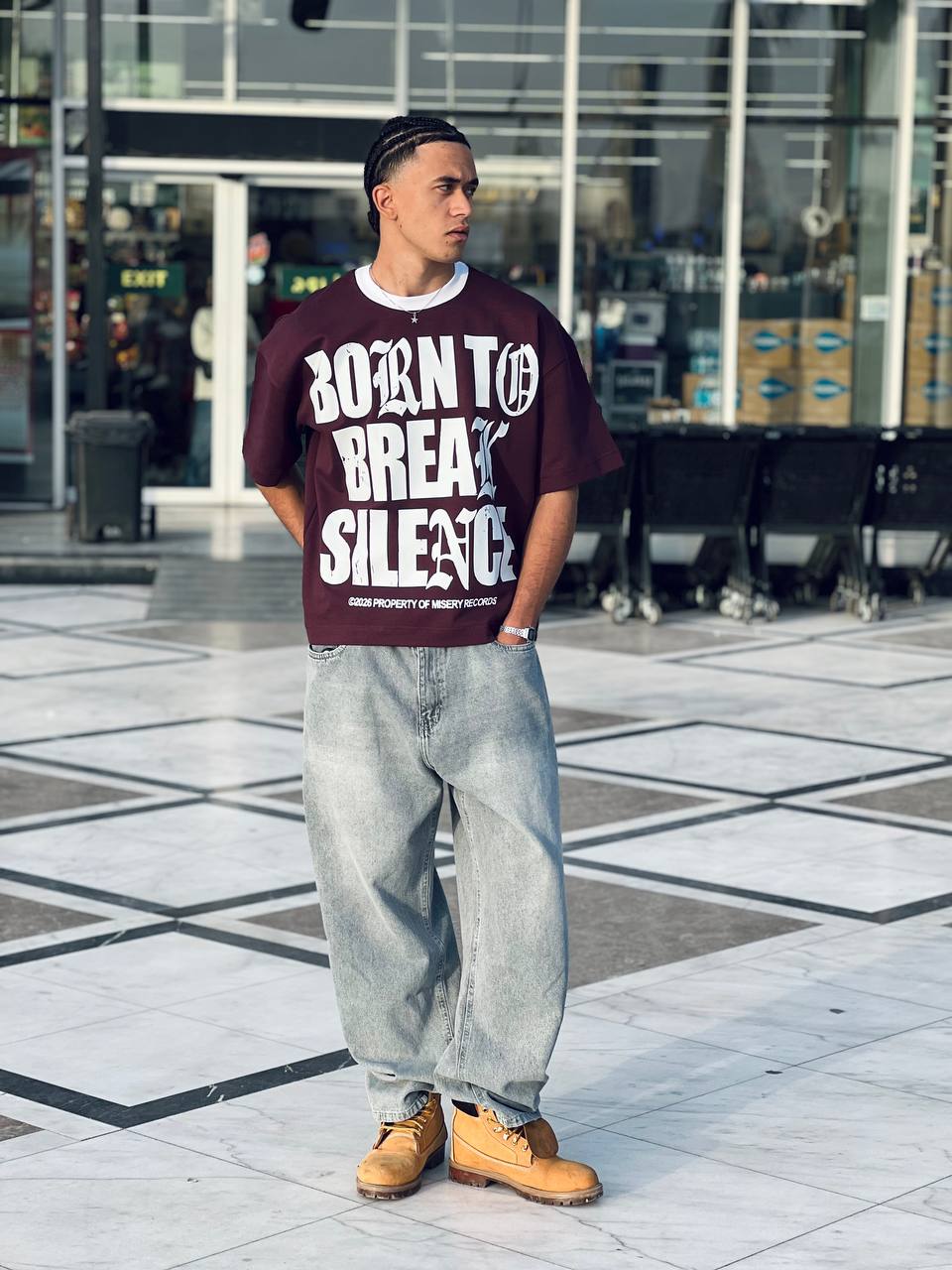 Oversized Marron T-shirt