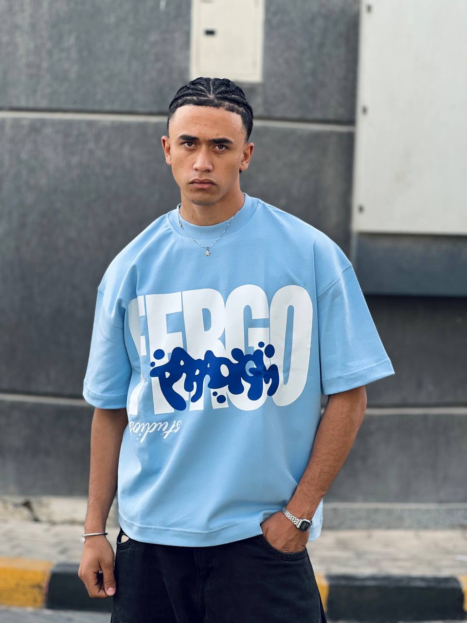 Oversized Baby Blue T-shirt