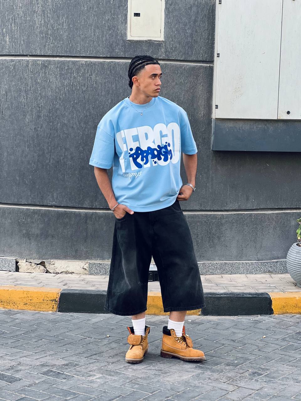 Oversized Baby Blue T-shirt