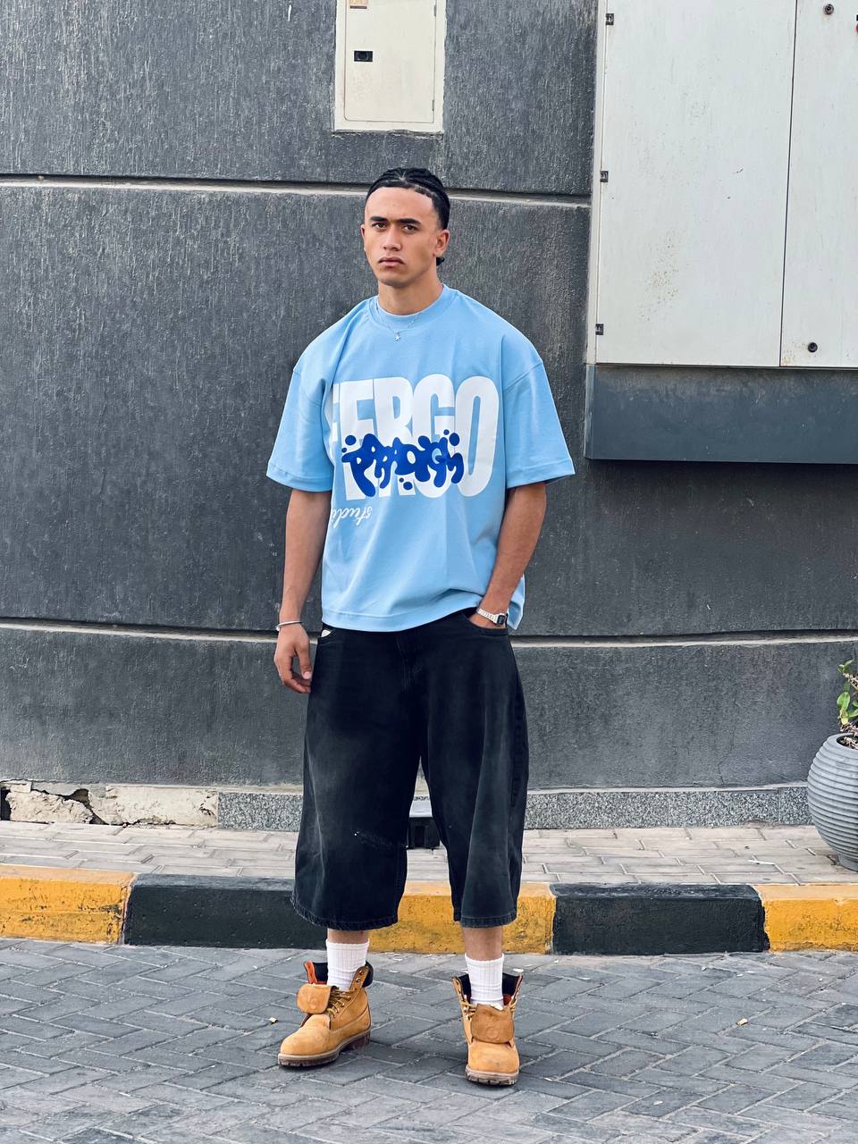 Oversized Baby Blue T-shirt