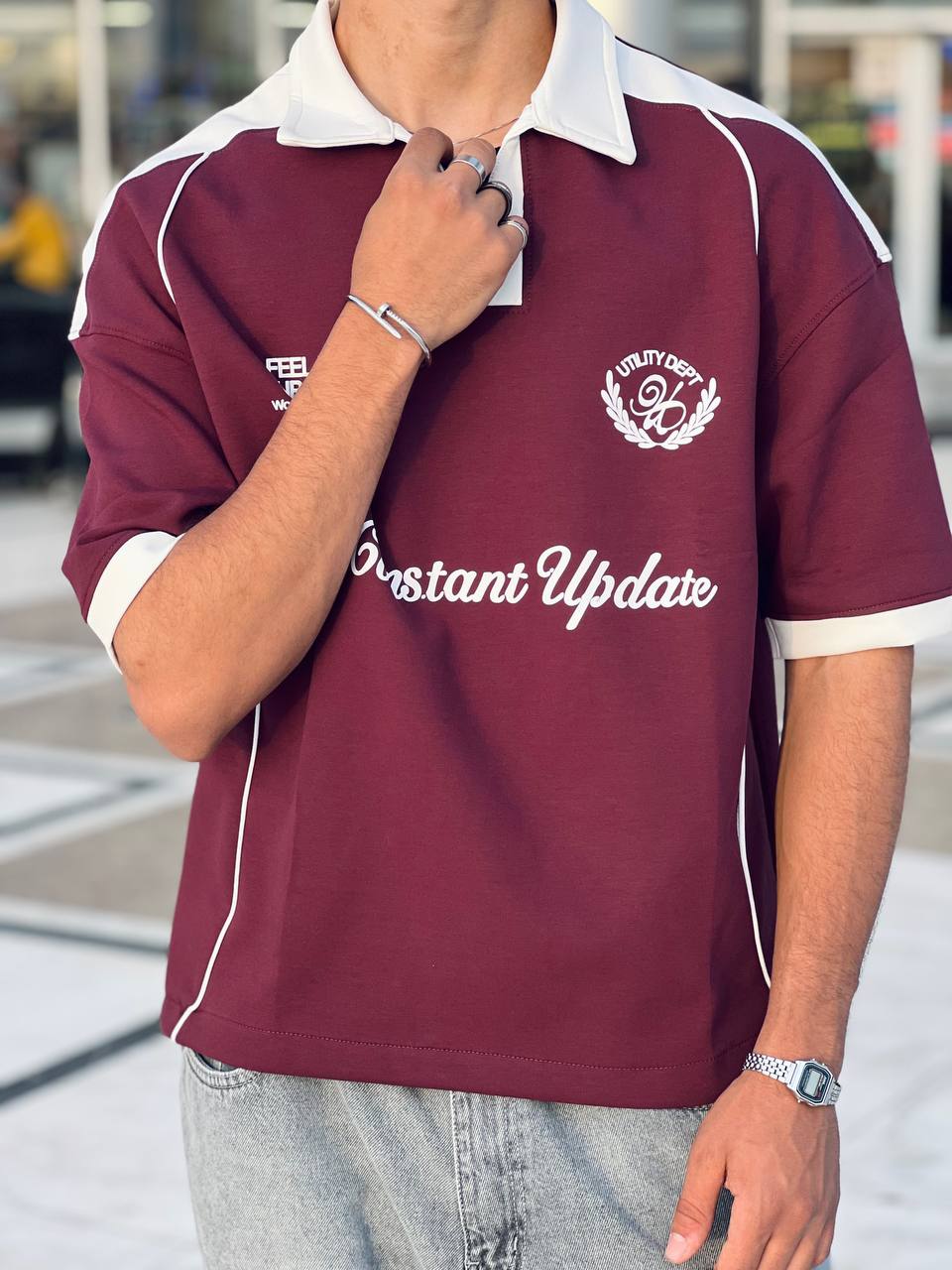 Burgundy Constant Polo