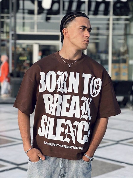Oversize Marron T-shirt