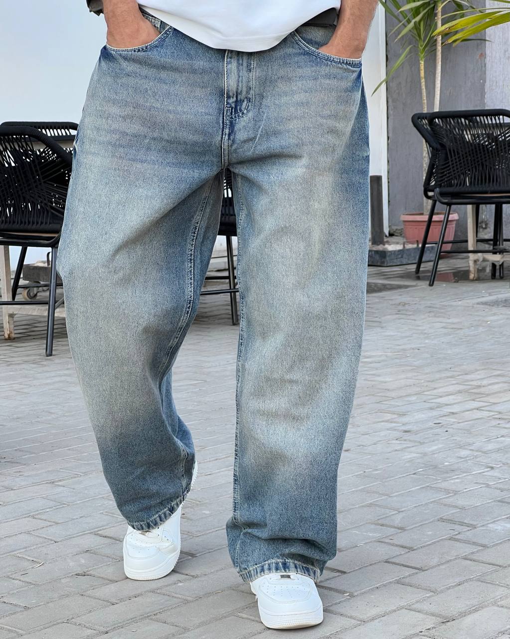 Light blue baggy jeans