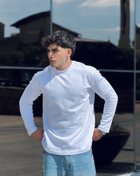 Basic Long Sleeve T-Shirt – white