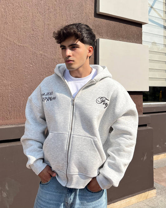 Signature Zipper – Gray