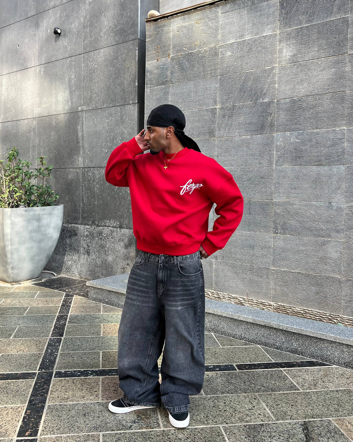 Red Impact Crewneck