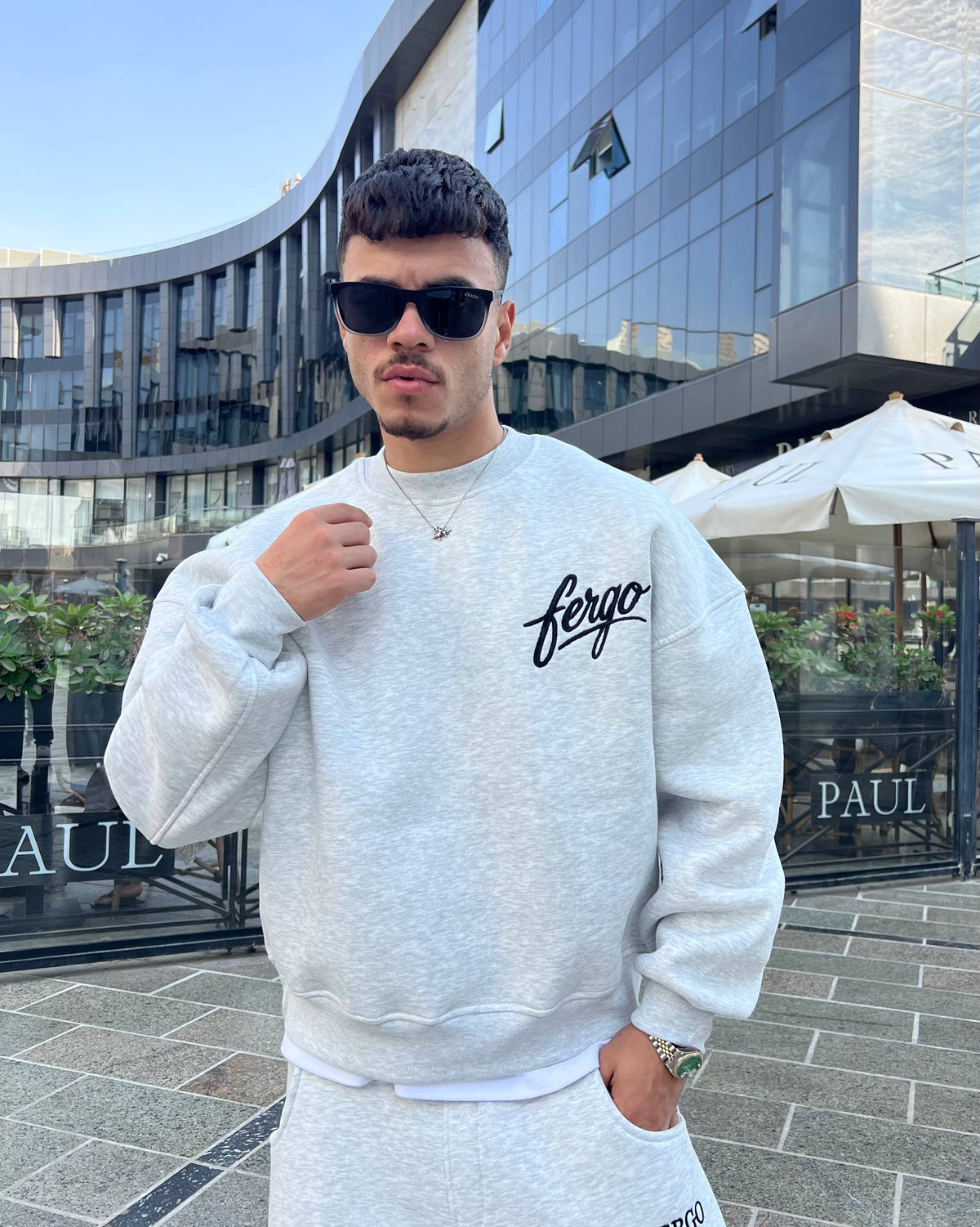 Gray Impact Crewneck