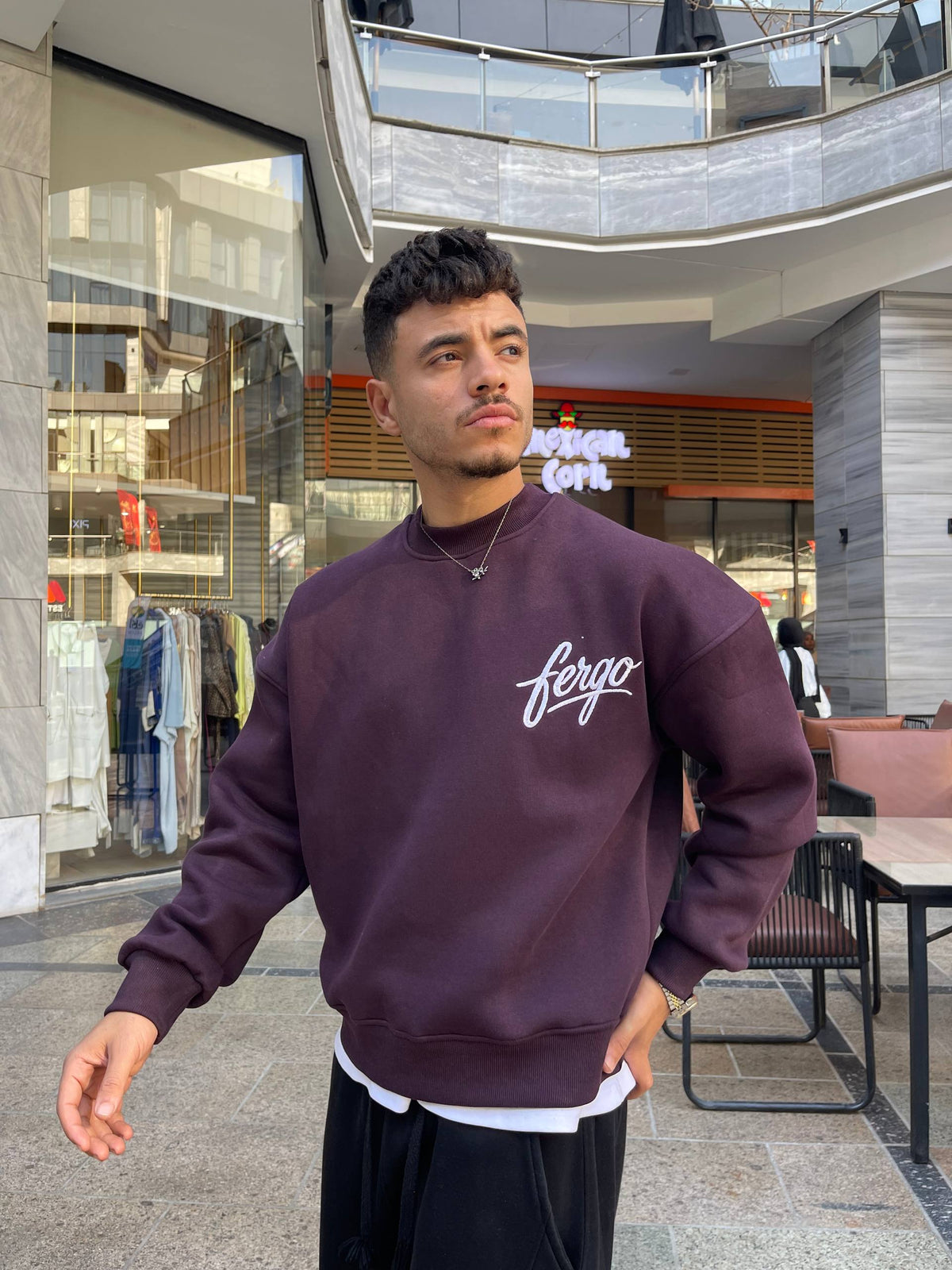 Burgundy Impact Crewneck