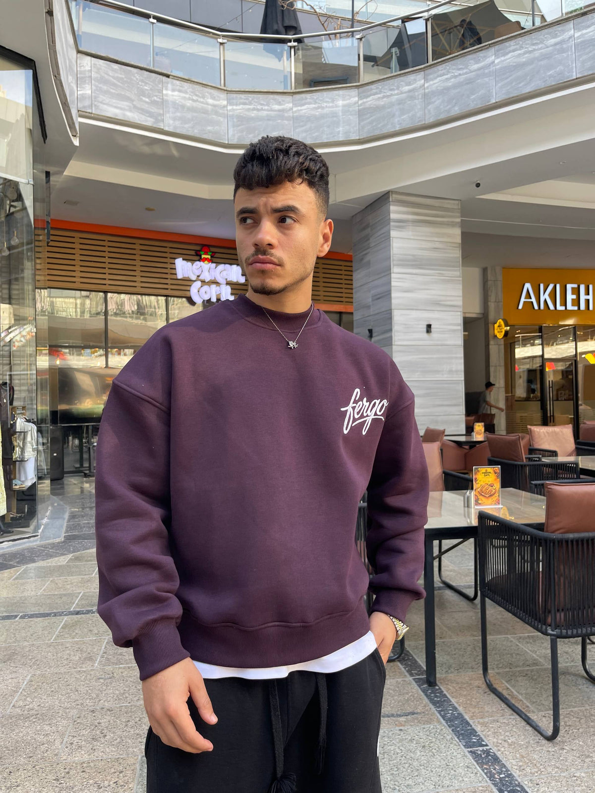 Burgundy Impact Crewneck