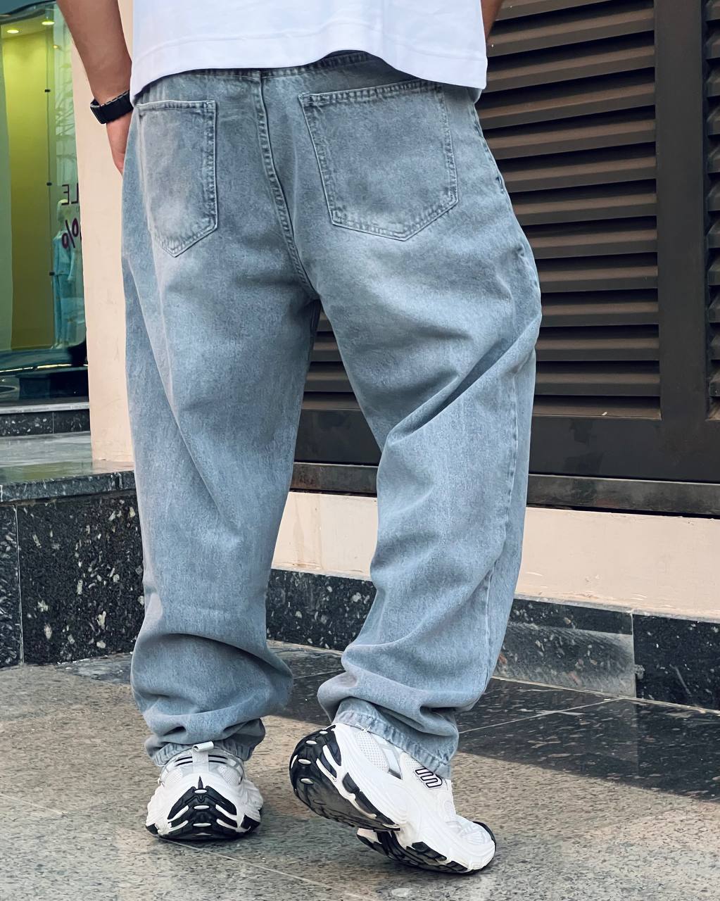 Gray Basic Wide Leg