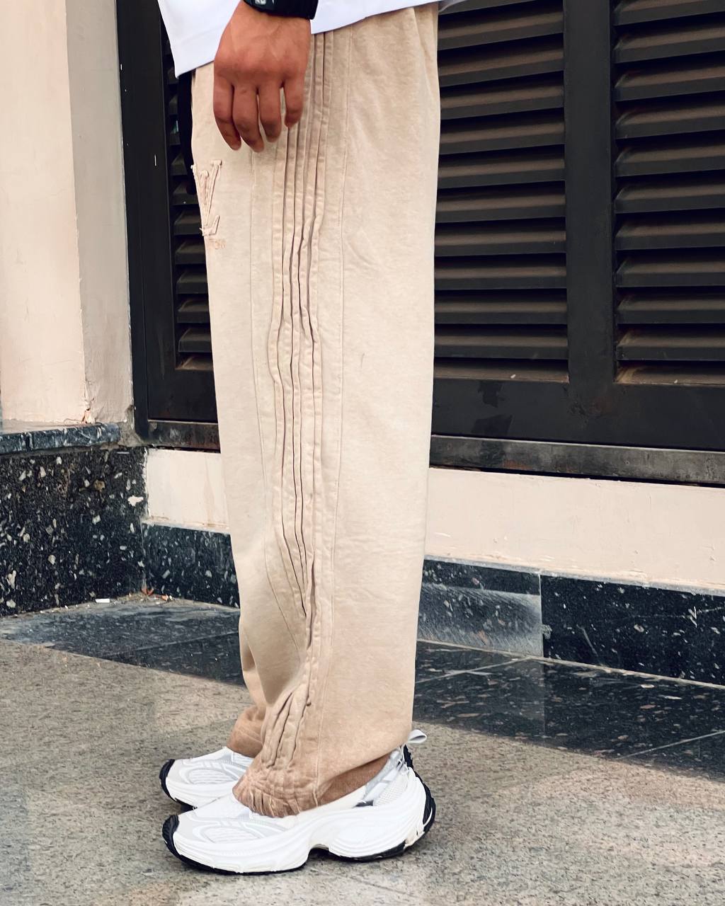 Beige Sweat Pants