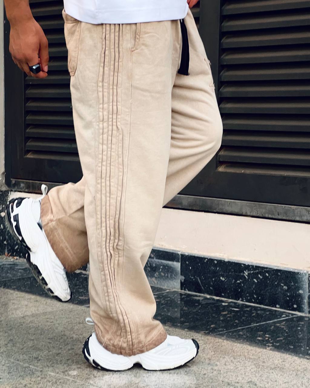 Beige Sweat Pants