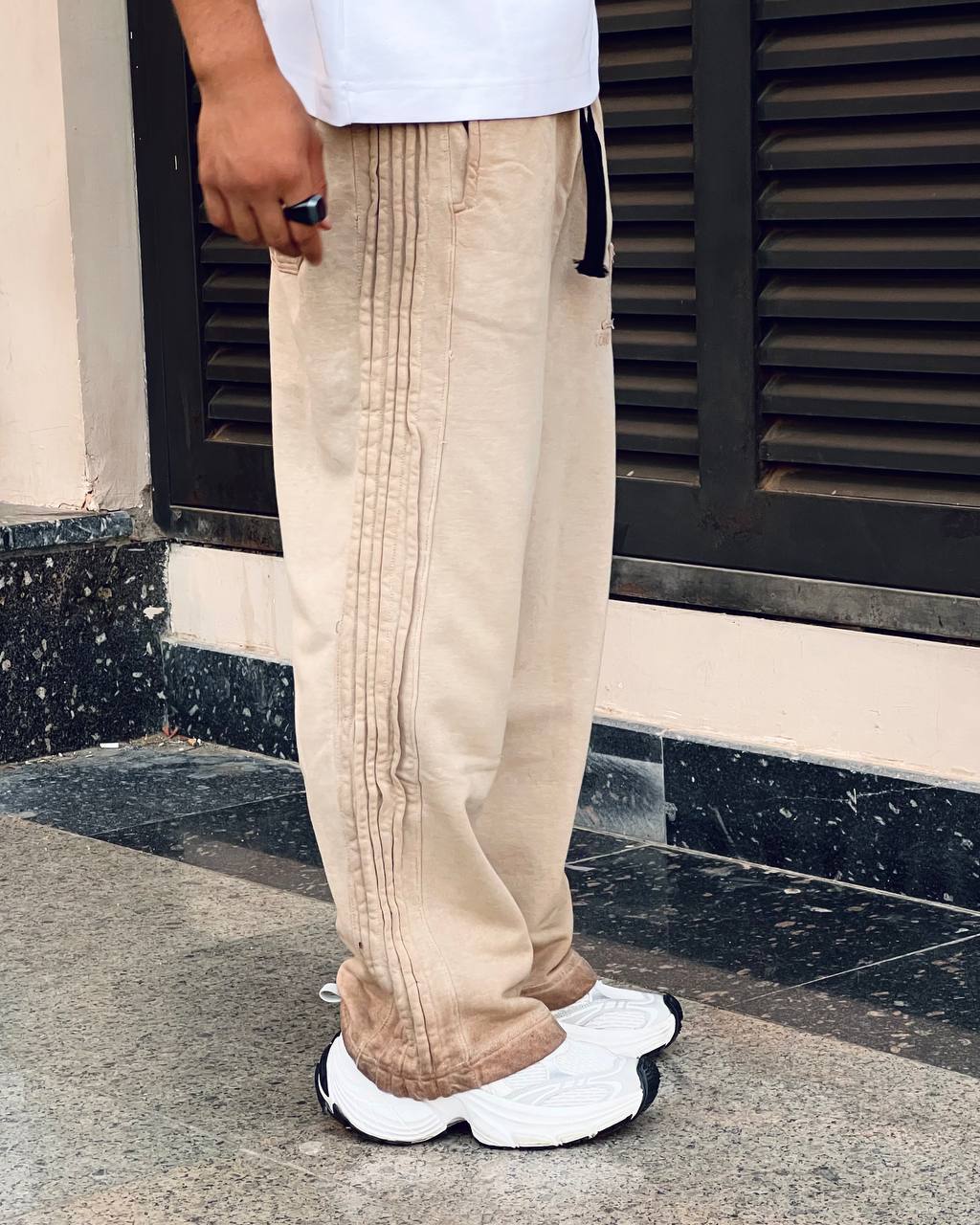 Beige Sweat Pants