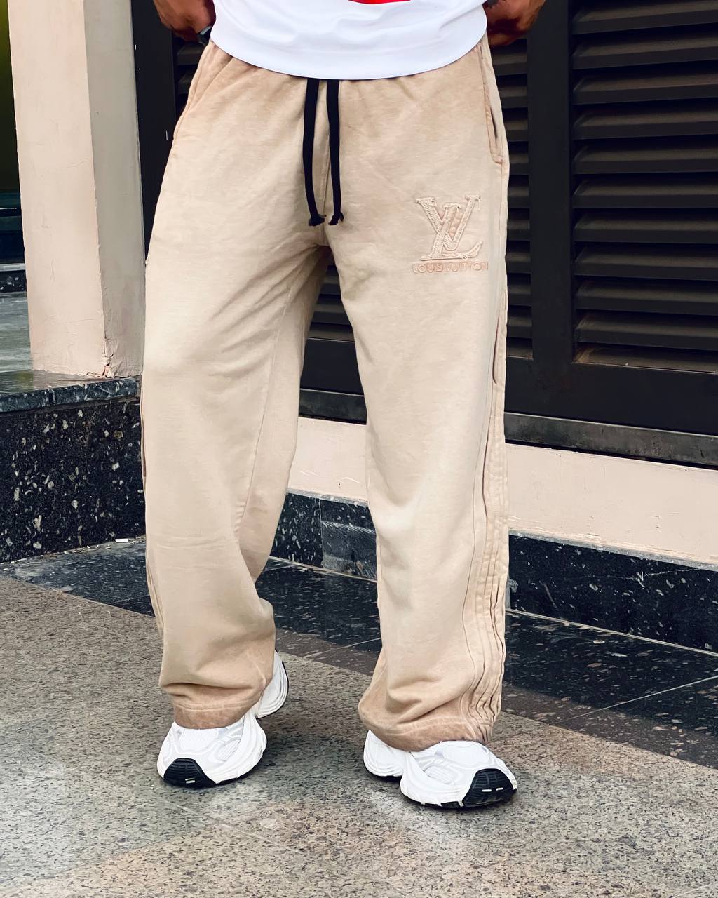 Beige Sweat Pants