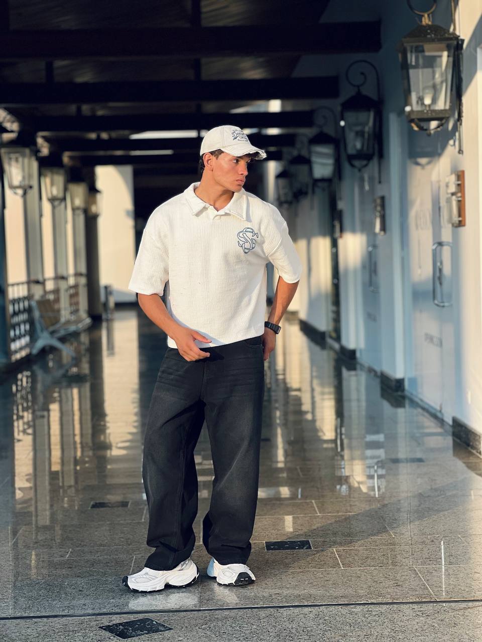 White T-Shirt Polo