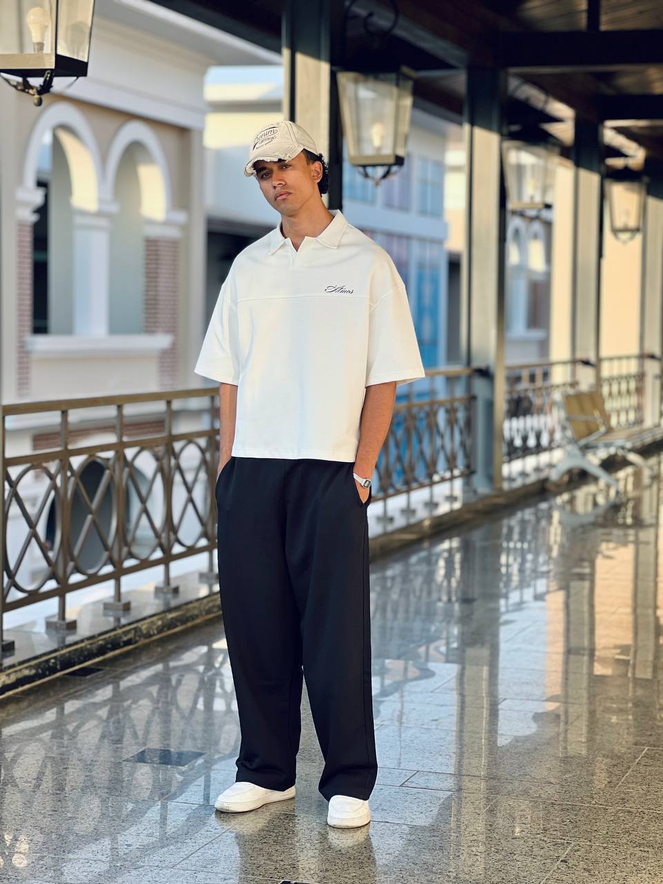 White T-Shirt Polo