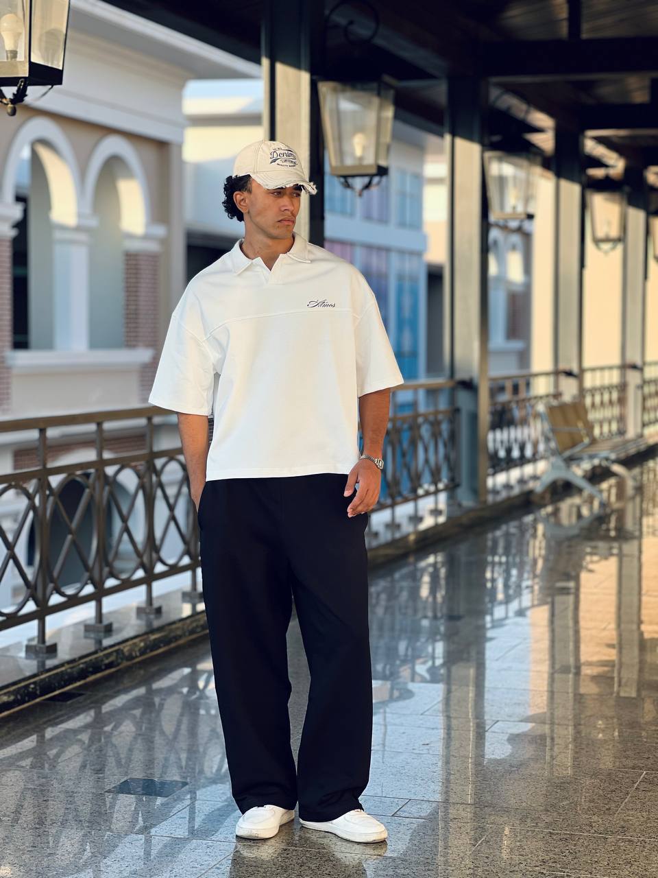 White T-Shirt Polo