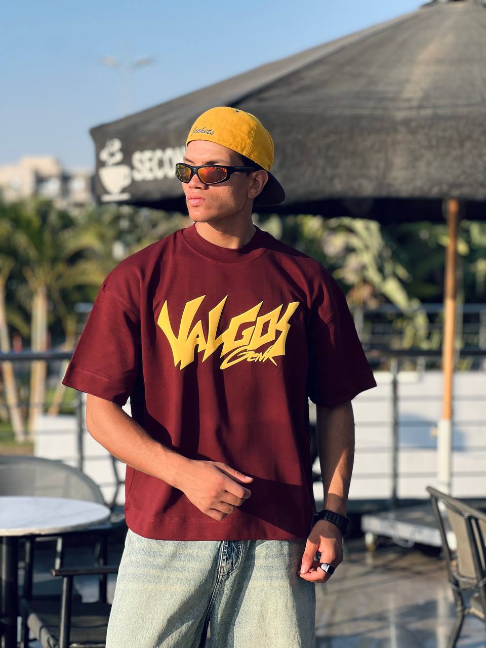 Oversized Marron T-Shirt