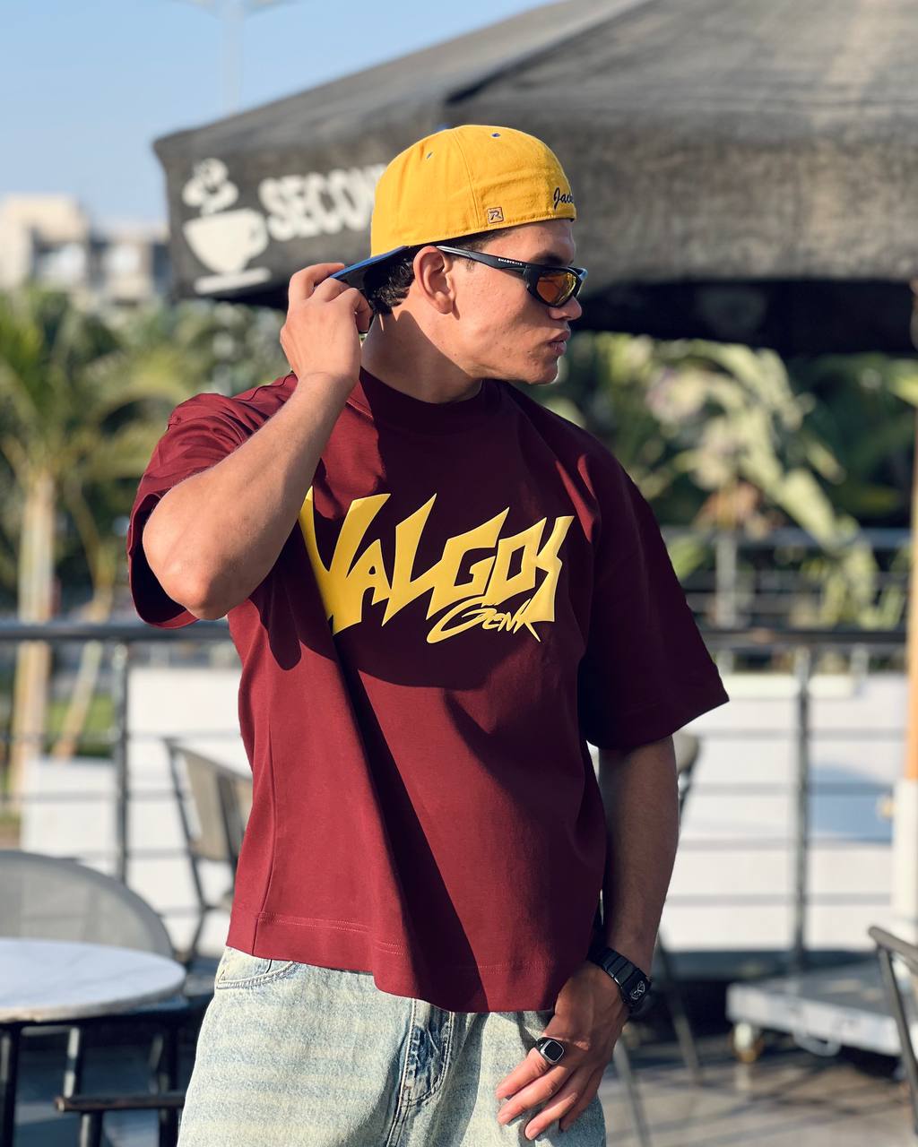 Oversized Marron T-Shirt