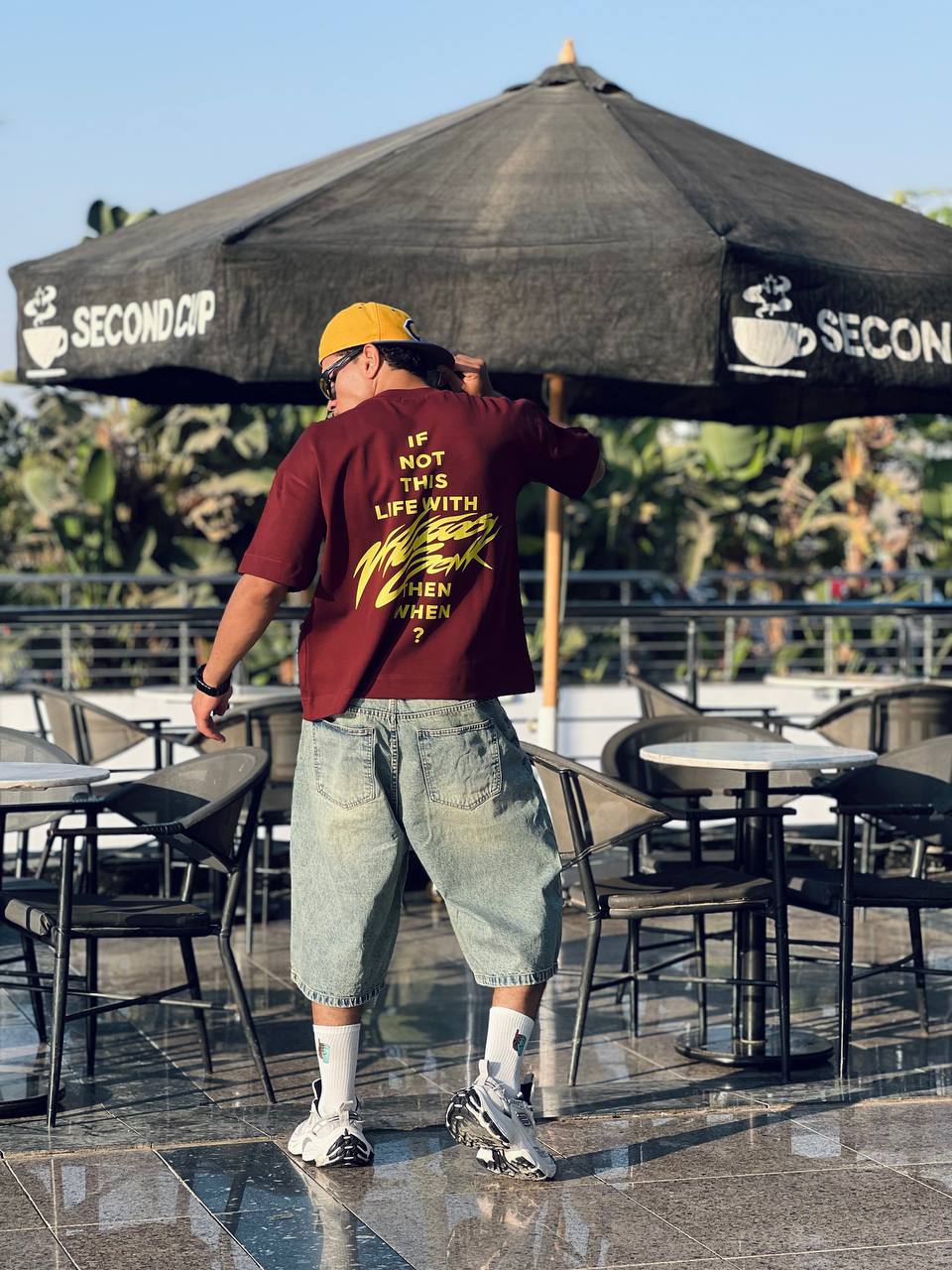 Oversized Marron T-Shirt