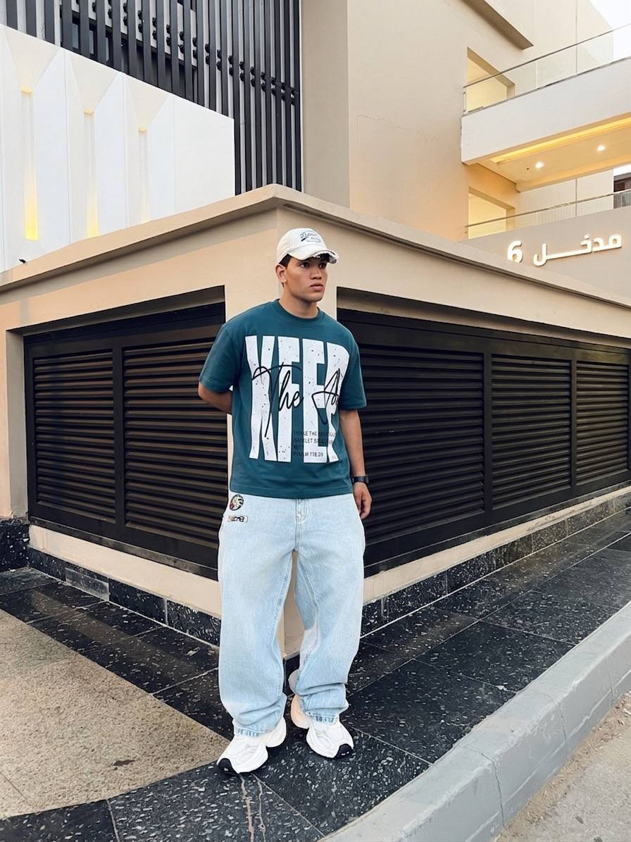 Oversized Indigo T-Shirt