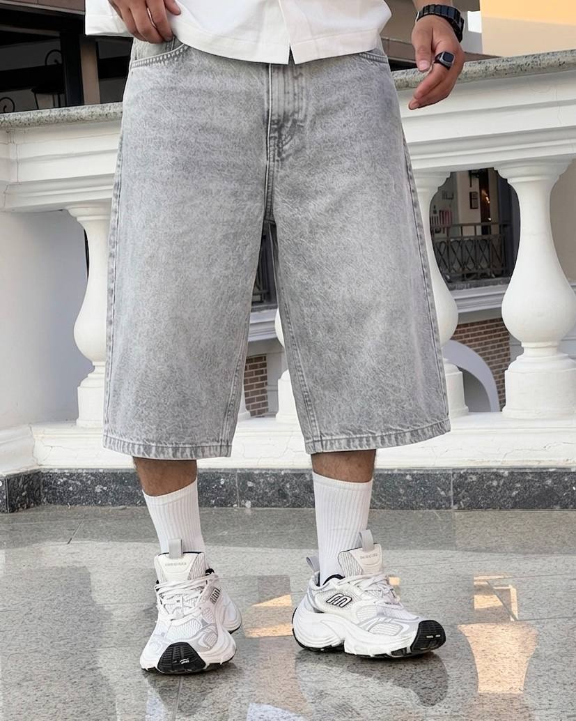 Gray Short Jeans