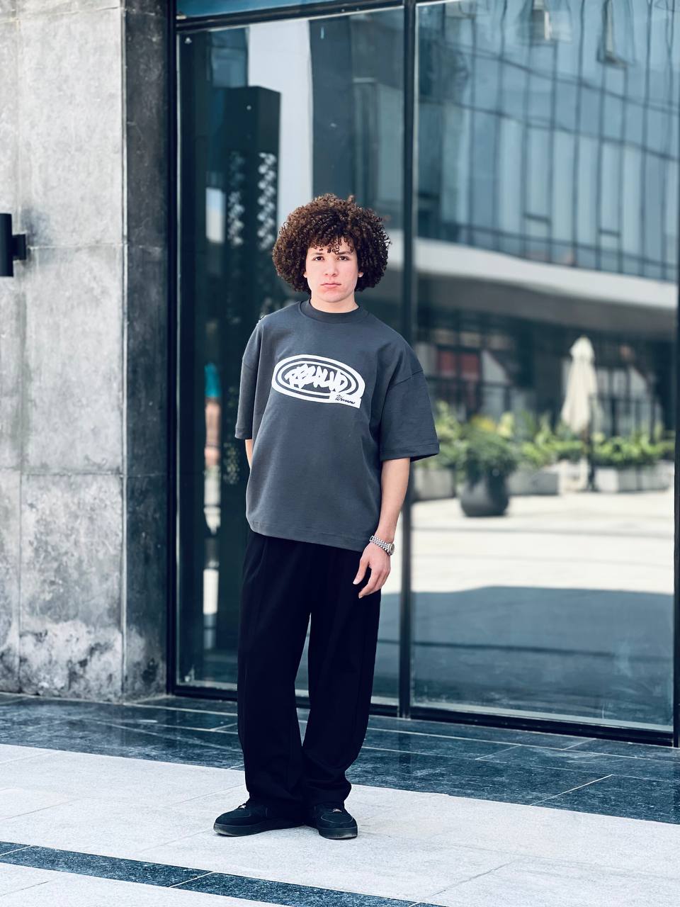 Oversized iron T-shirt