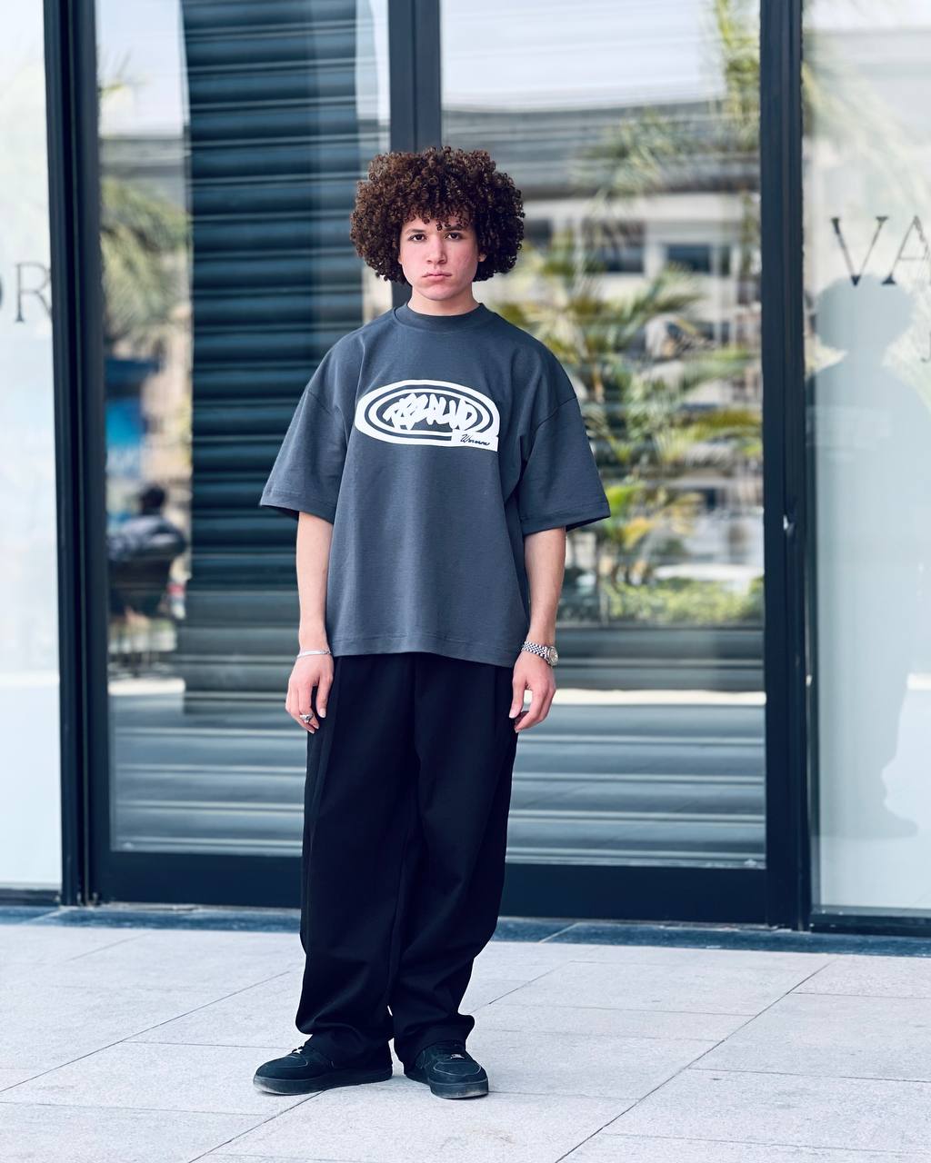 Oversized iron T-shirt
