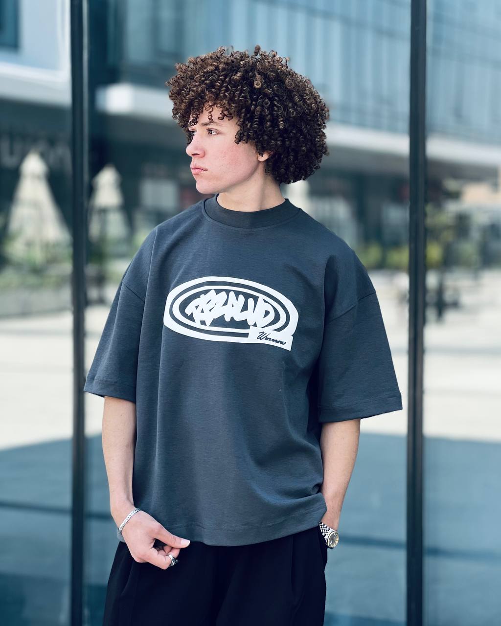 Oversized iron T-shirt