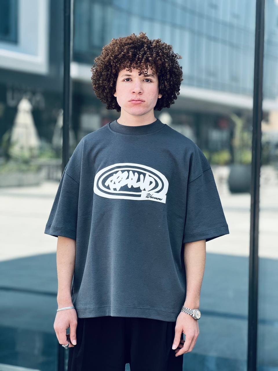 Oversized iron T-shirt