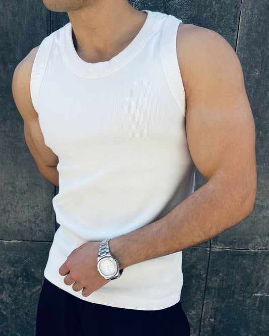 Essential white tank top