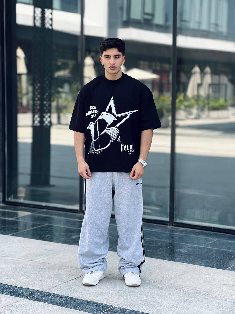 Oversized black T-shirt