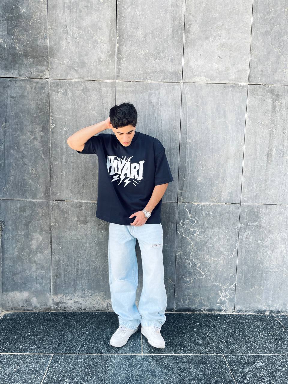 Oversized navy T-shirt