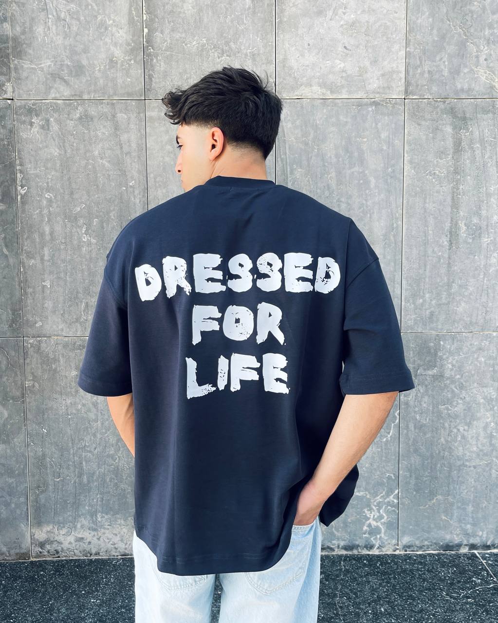 Oversized navy T-shirt