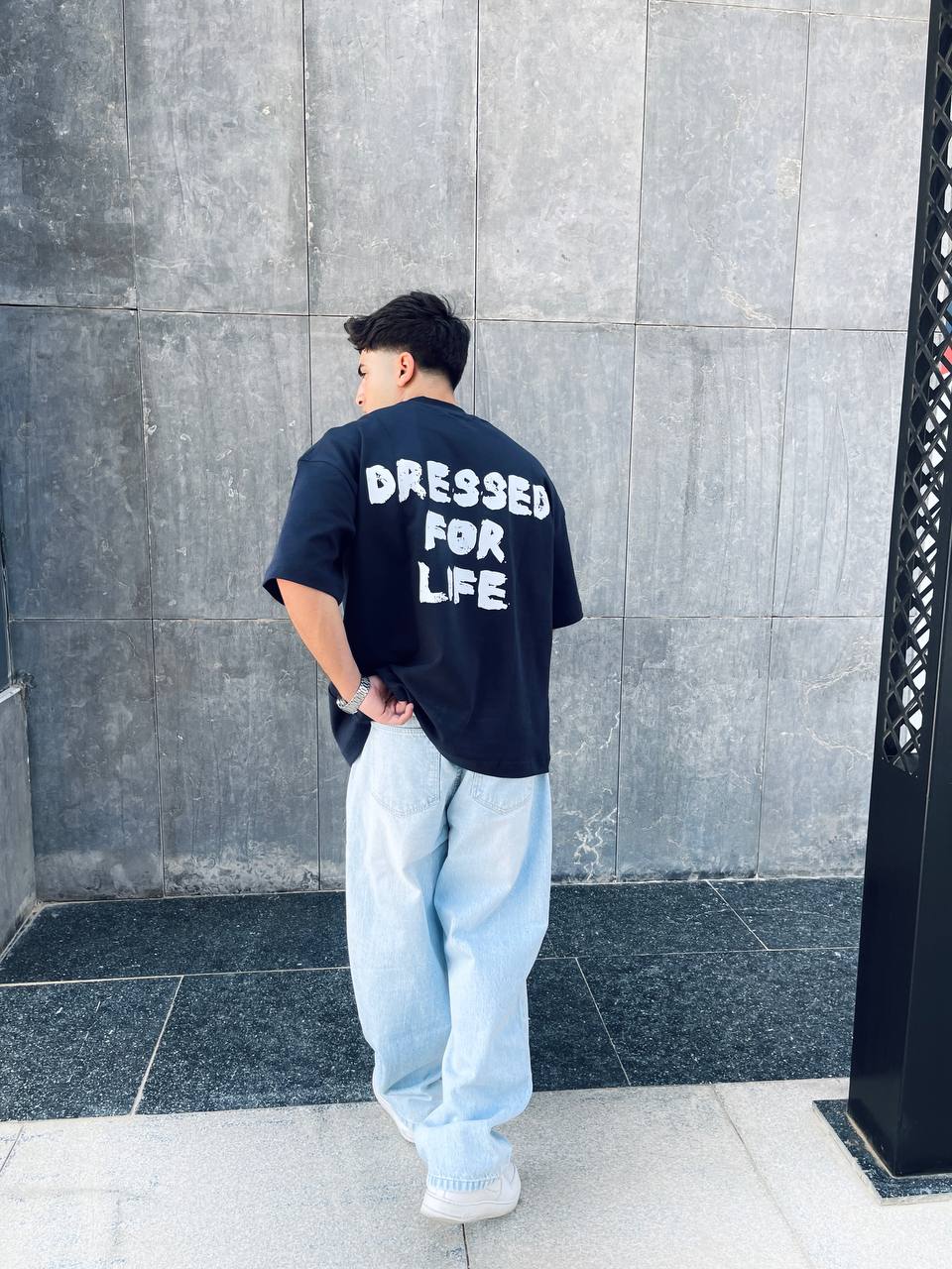 Oversized navy T-shirt