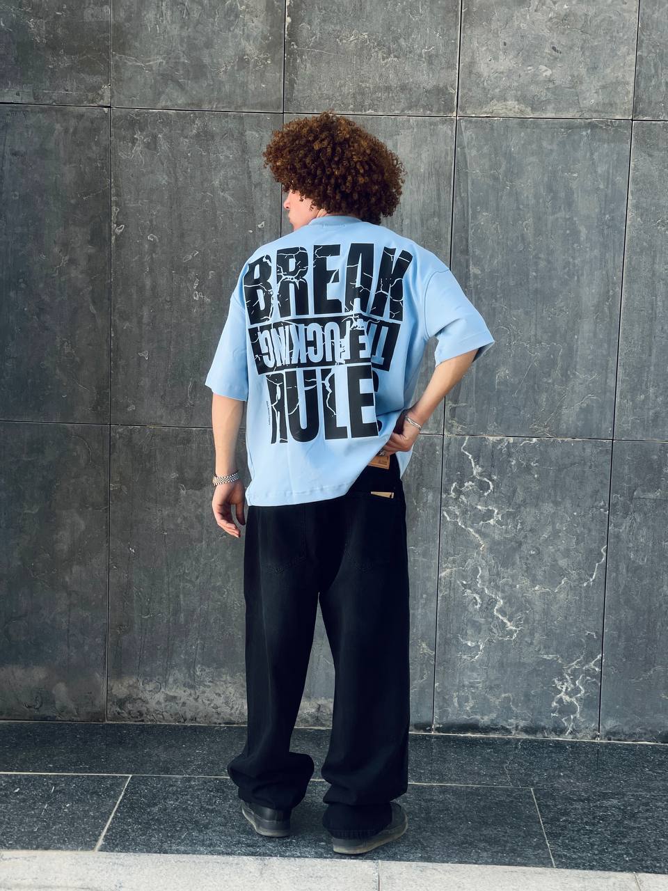 Oversized babyblue T-shirt
