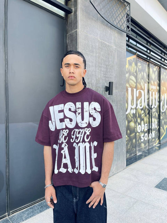 Oversized marrwon T-shirt