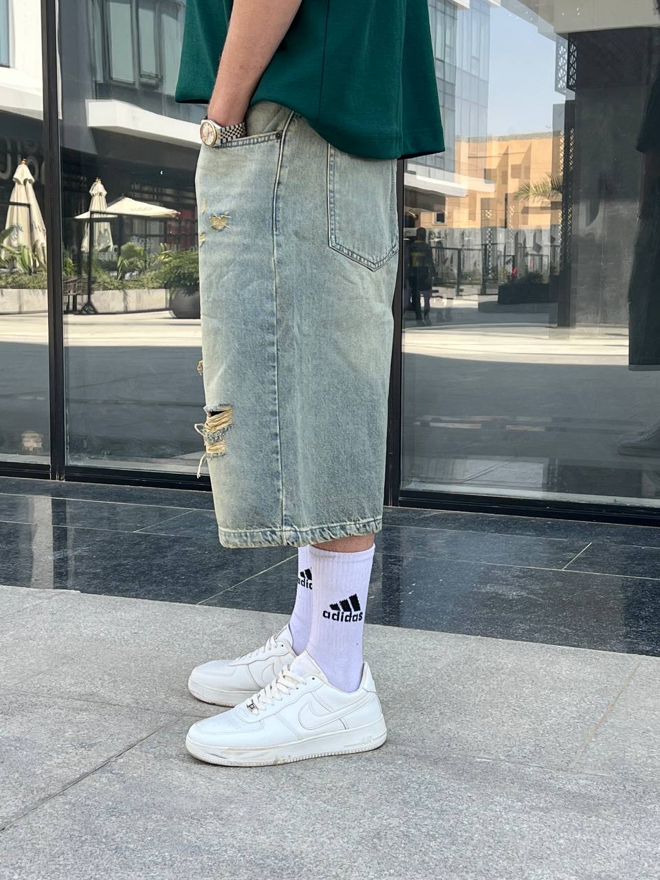 dirty washed jorts