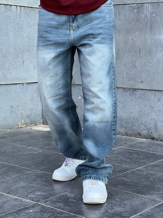 dirty denim wide leg