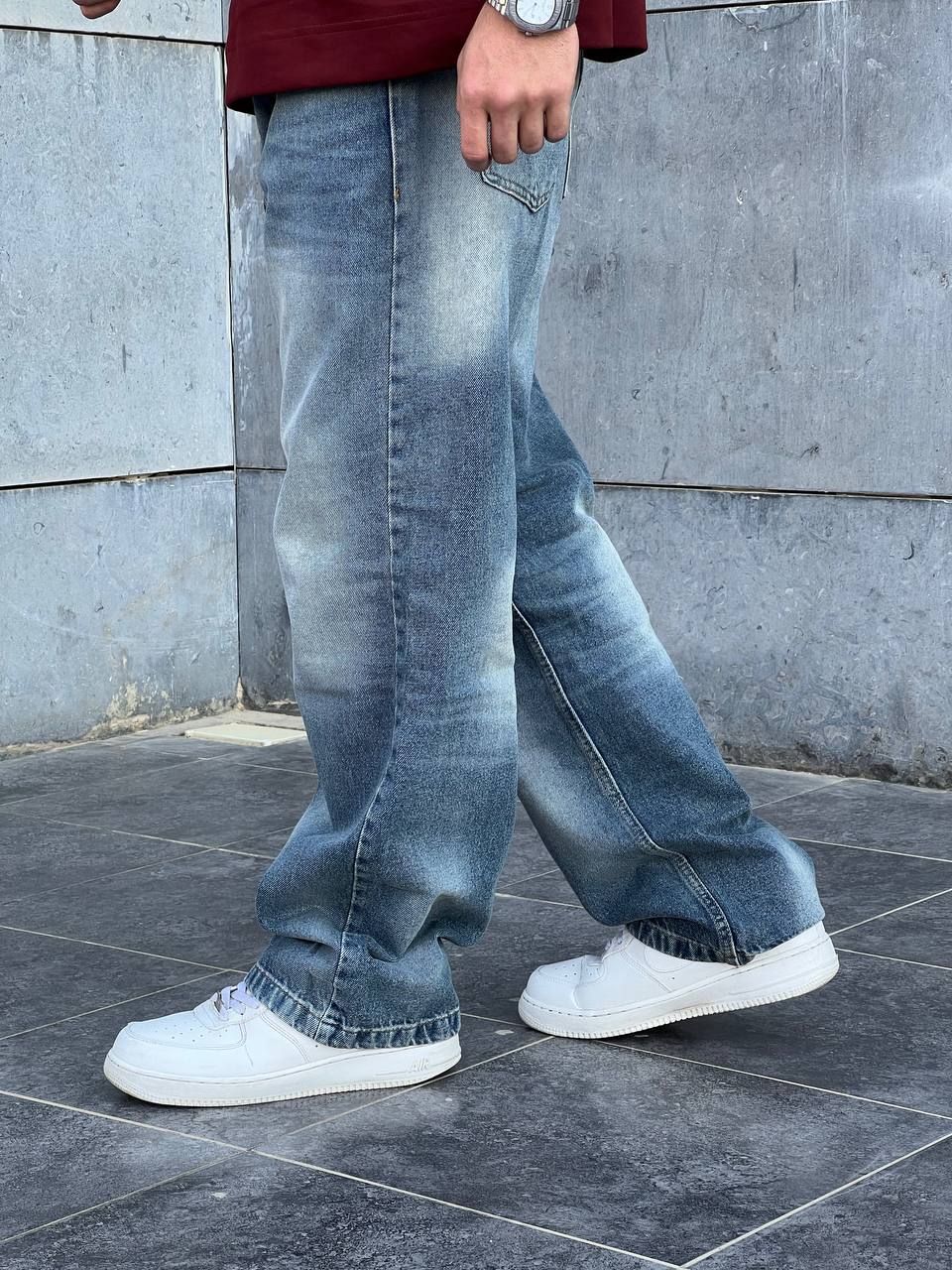 dirty denim wide leg