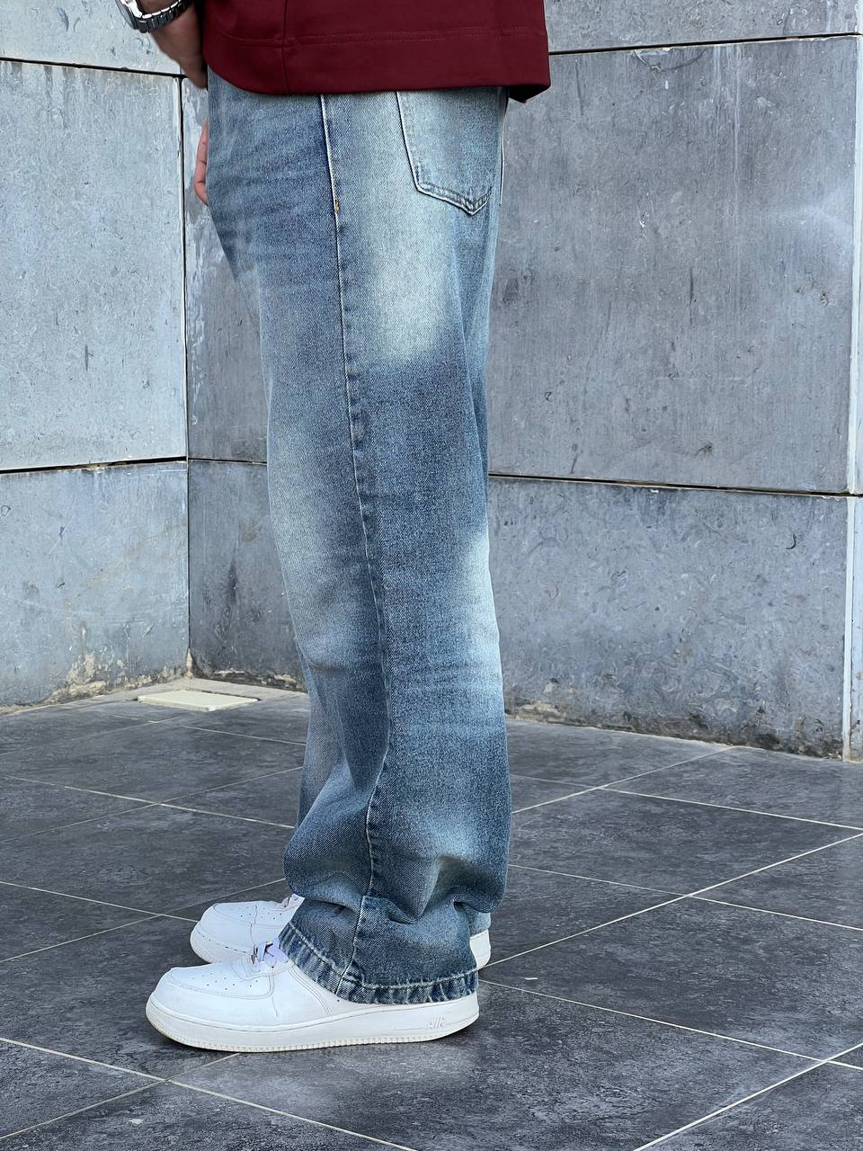 dirty denim wide leg