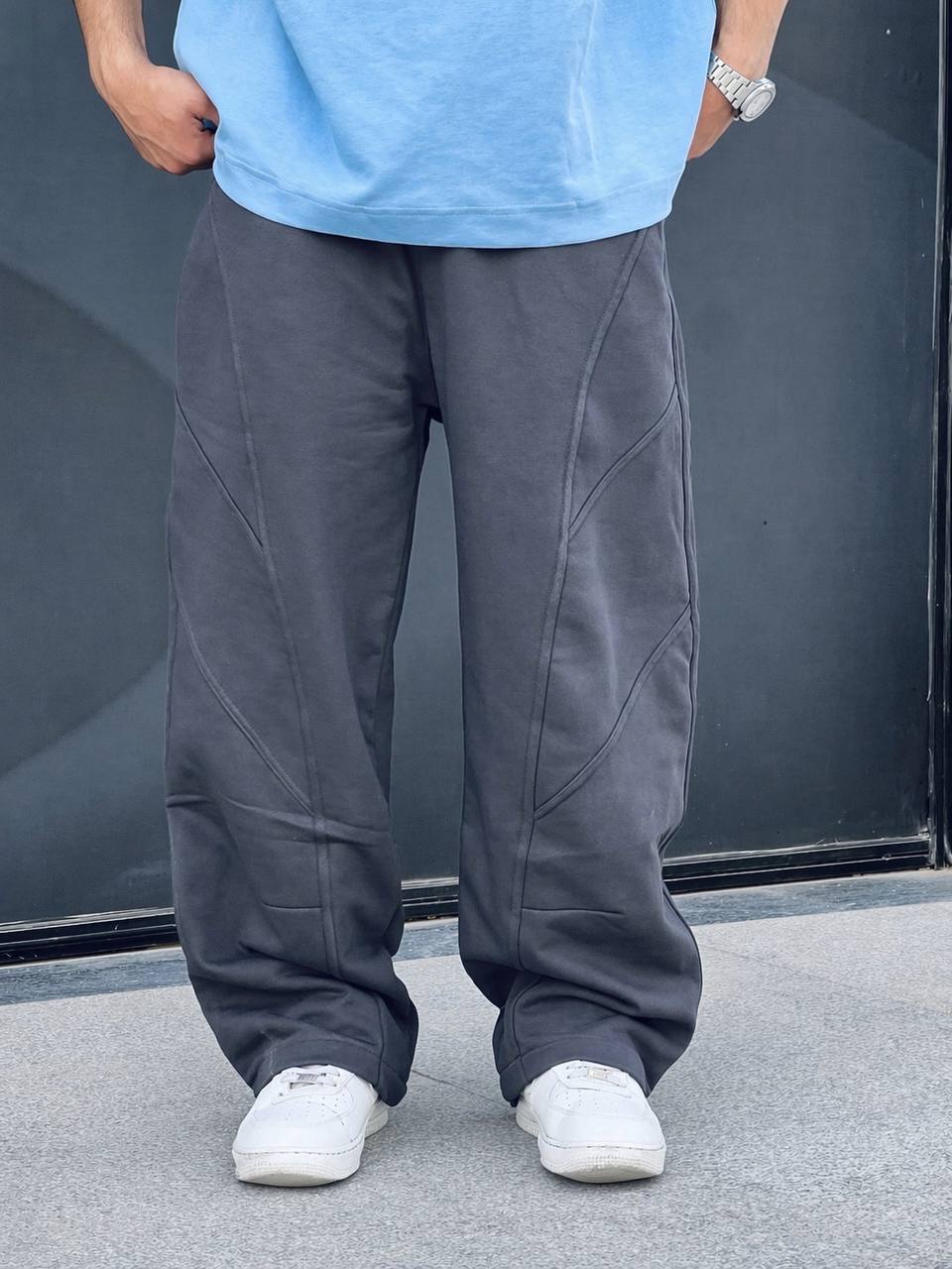iron wide leg sweatpants