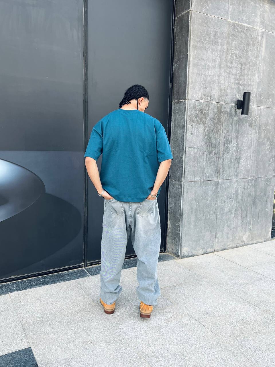 indigo oversized t-shirt