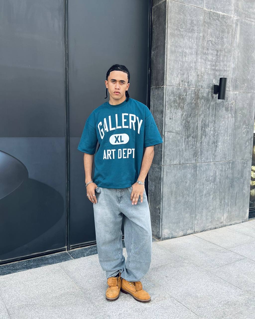 indigo oversized t-shirt
