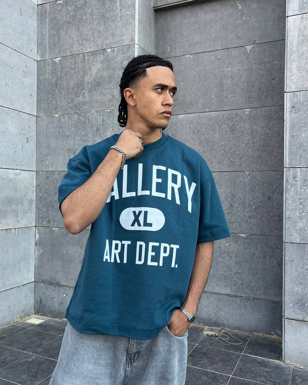 indigo oversized t-shirt