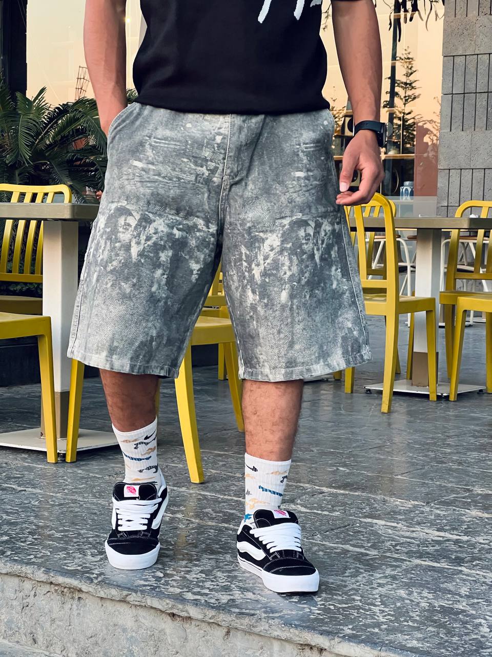 blure washed jorts