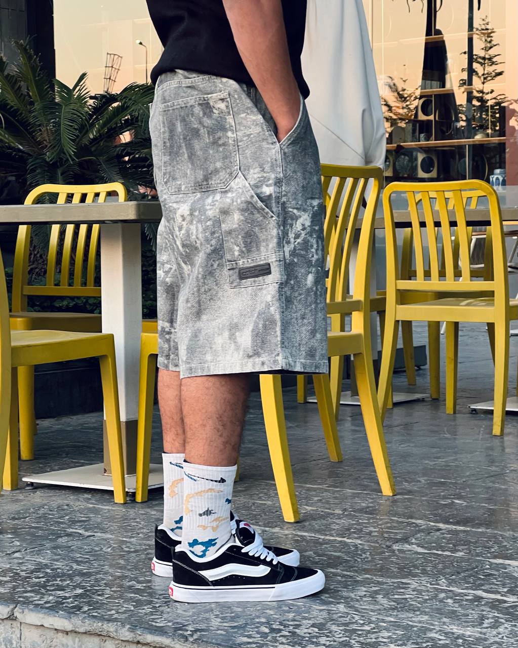 blure washed jorts