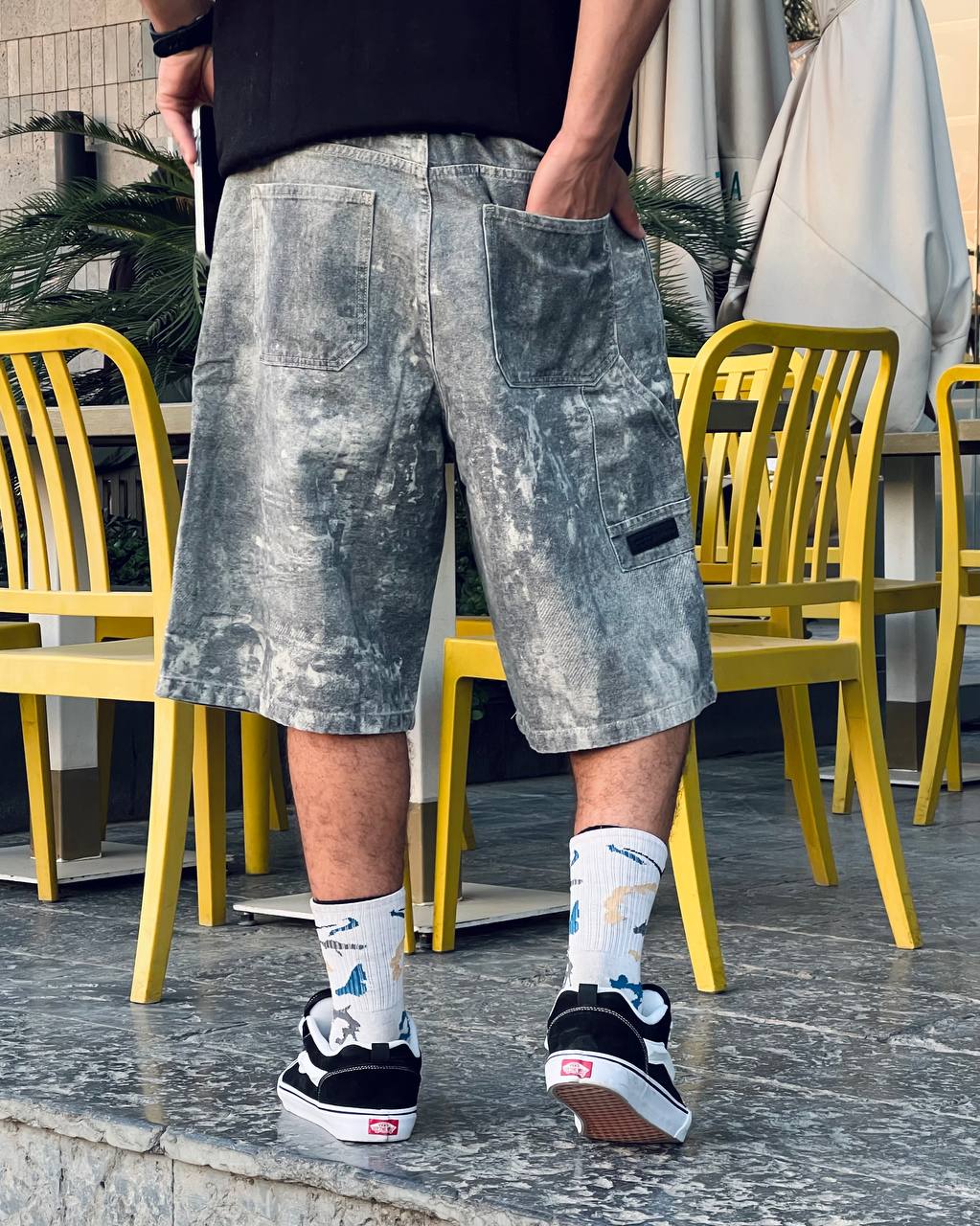 blure washed jorts