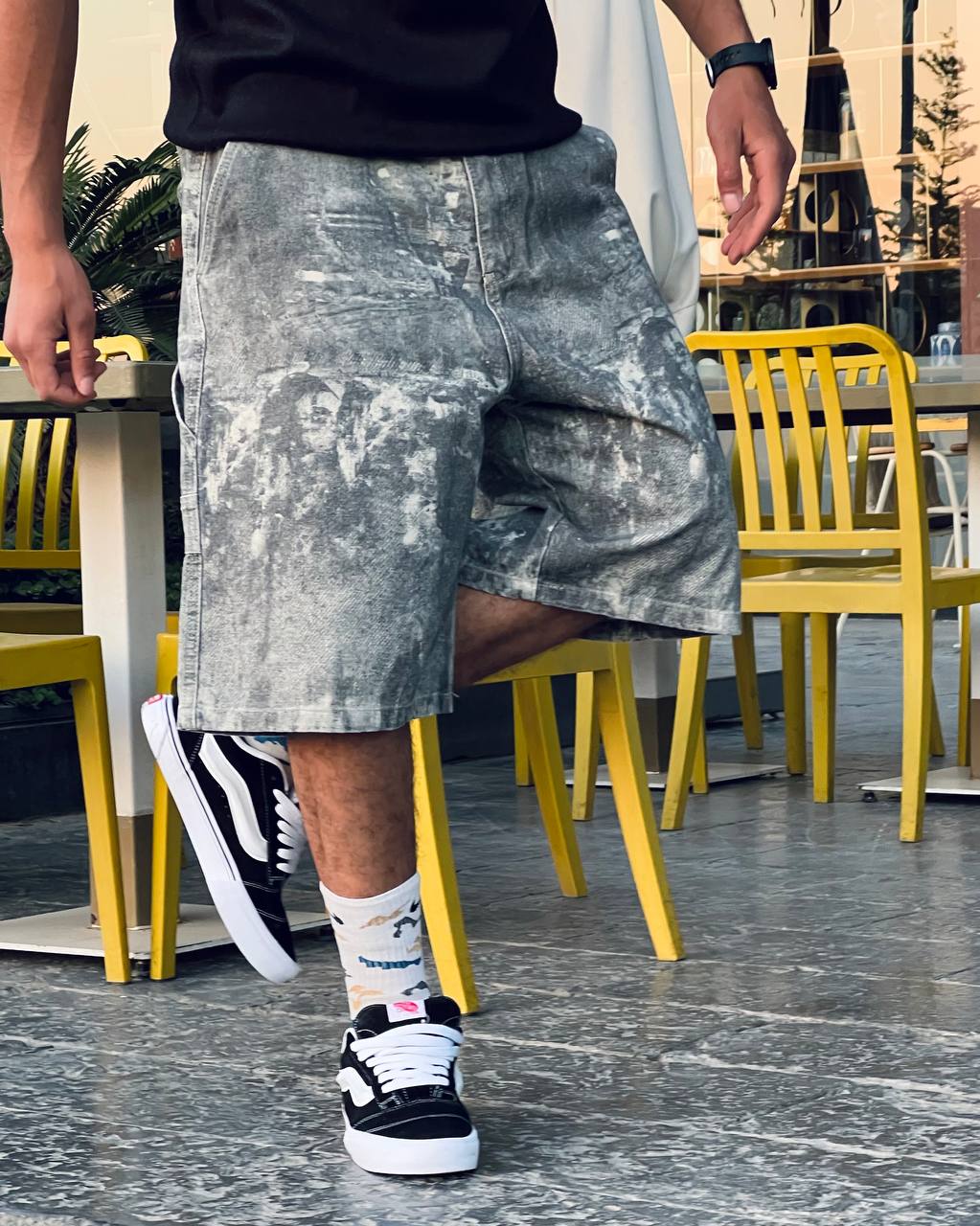 blure washed jorts