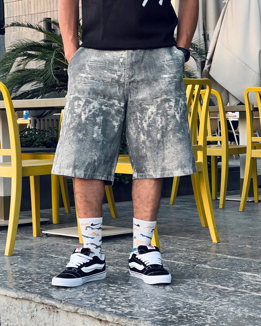 blure washed jorts